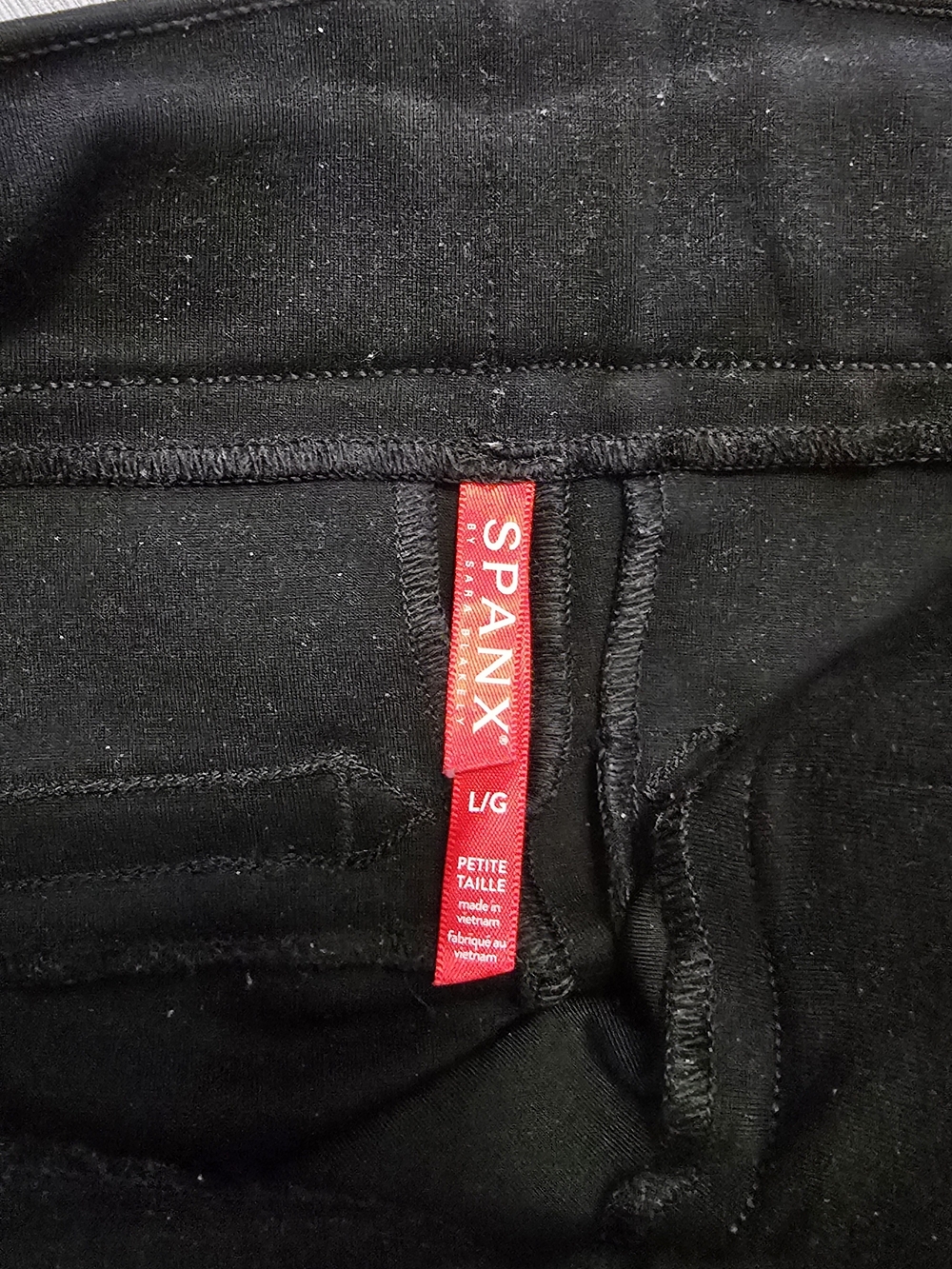 SPANX smooth PerfectFit Ponte Slim Straight Pant black size L Petite, vguc - Picture 5 of 9